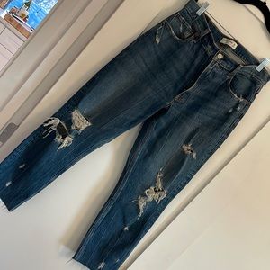 Abercrombie and Fitch jeans.